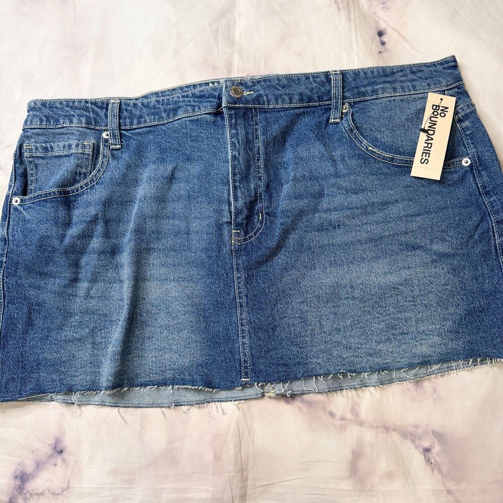 No Boundaries Denim Mini Skirt XXL
